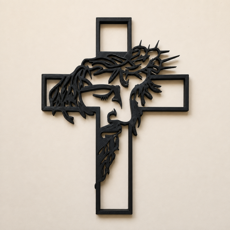 3D Printed Cross Wall Art
