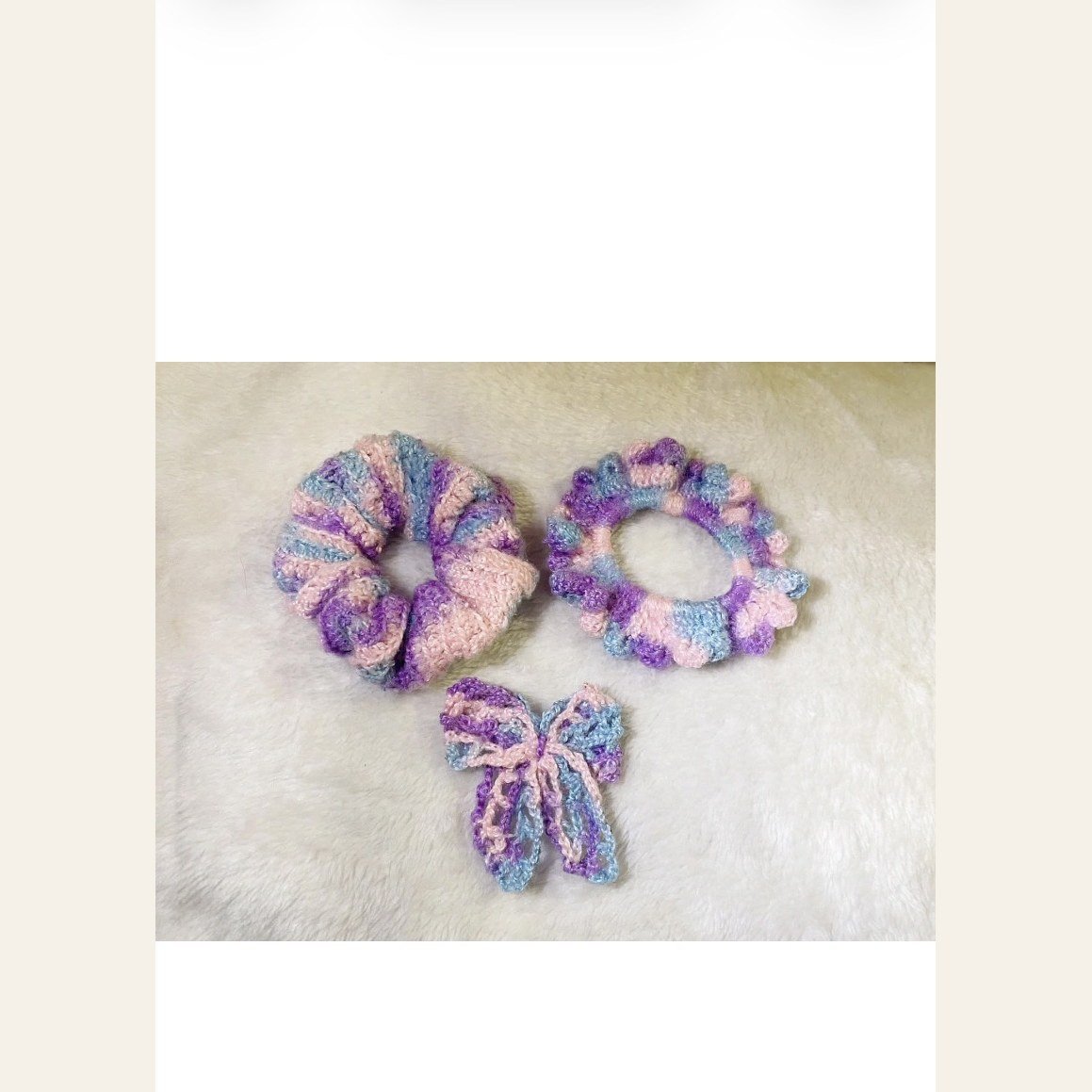 Handmade crochet hair accessories